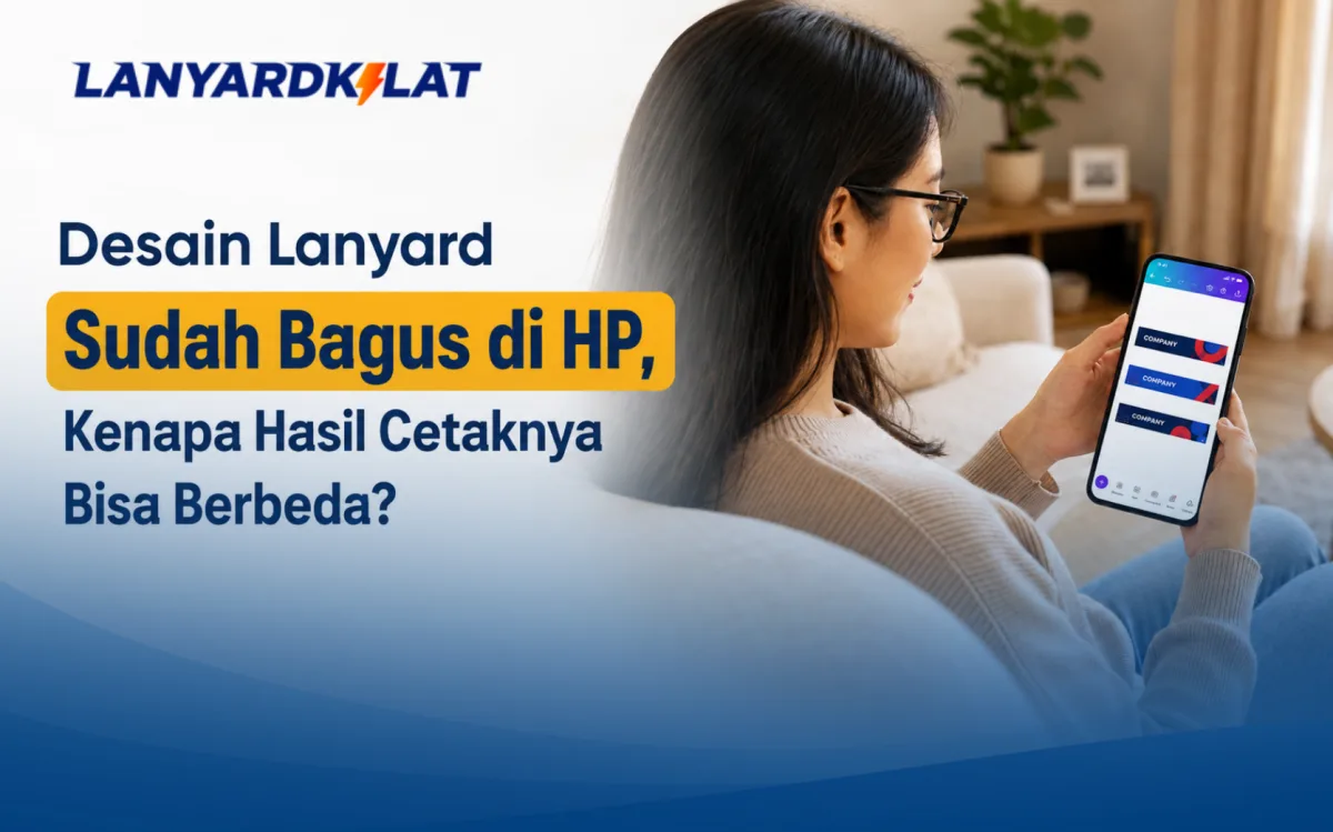Desain Lanyard Sudah Bagus di HP, Kenapa Hasil Cetaknya Bisa Berbeda?