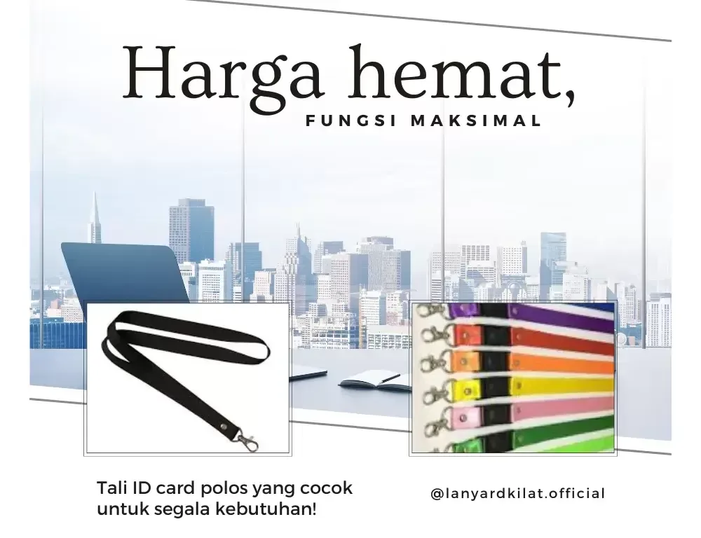 Harga Tali ID Card Polos ( Murah dan High Quality! )