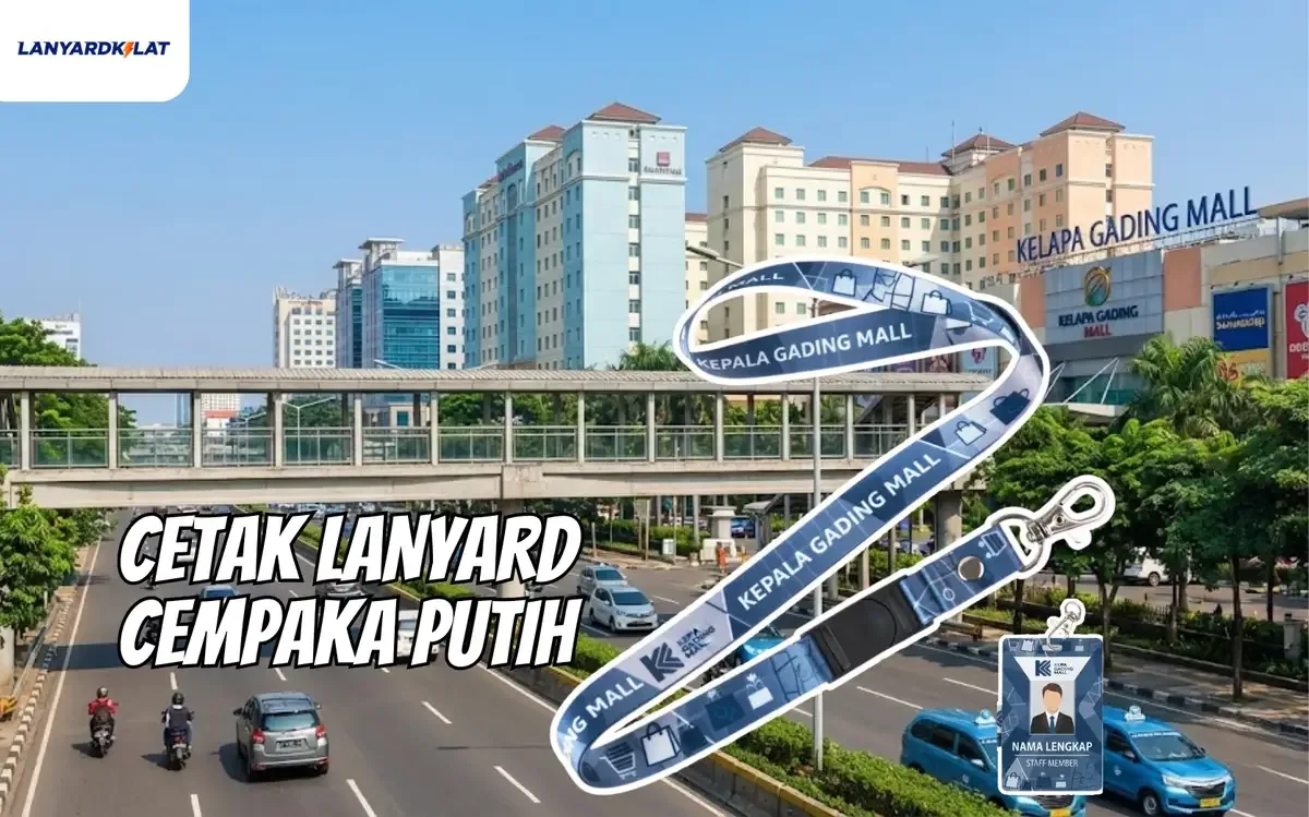 Cetak Lanyard Cempaka Putih, Print Custom untuk Kebutuhan Anda