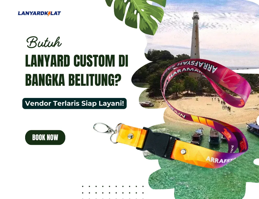 Vendor Cetak Lanyard Custom di Bangka Belitung Terlaris