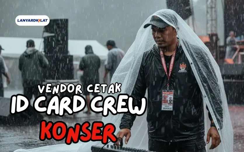 Vendor Cetak ID Card Crew Konser, Identitas Penting untuk Kelancaran Acara Musik