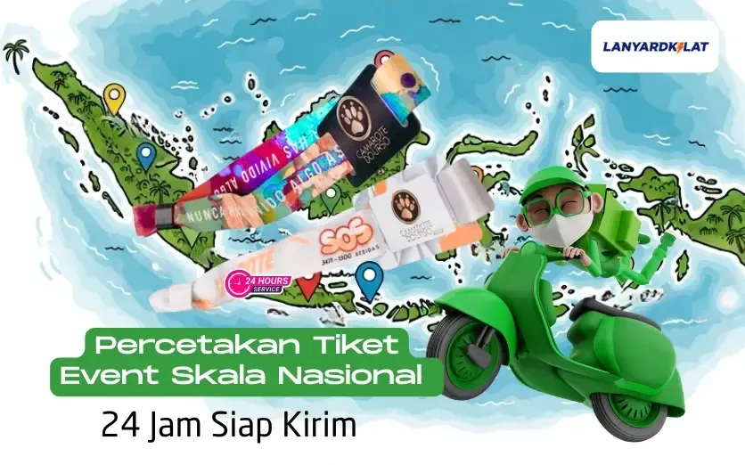 Percetakan Tiket Event Skala Nasional 24 Jam Siap Kirim