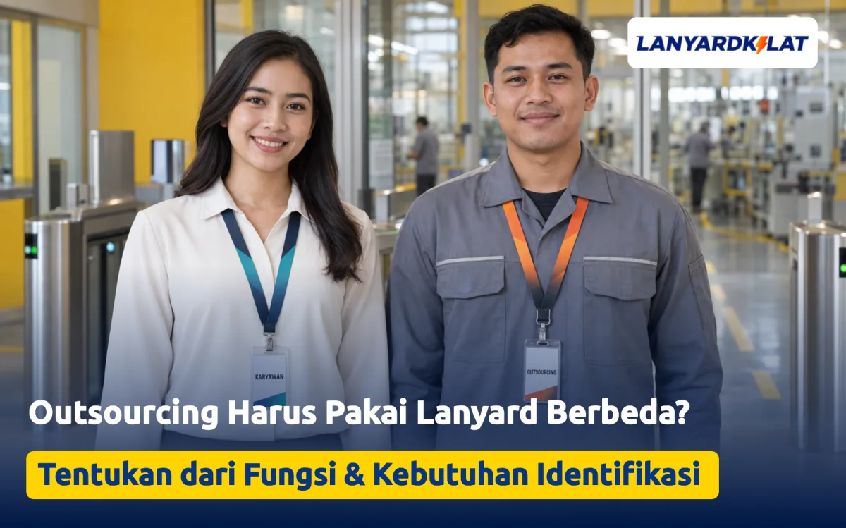 Lanyard Karyawan Outsourcing Perlu Dibedakan? Ini Cara Menentukannya