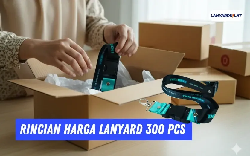 Rincian Harga Lanyard 300 Pcs Lengkap dari Vendor Langsung