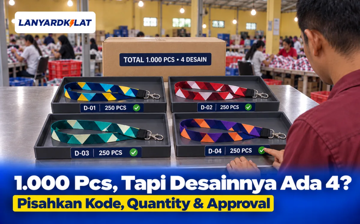 Cetak Lanyard Custom dengan Beberapa Desain agar Tidak Tertukar