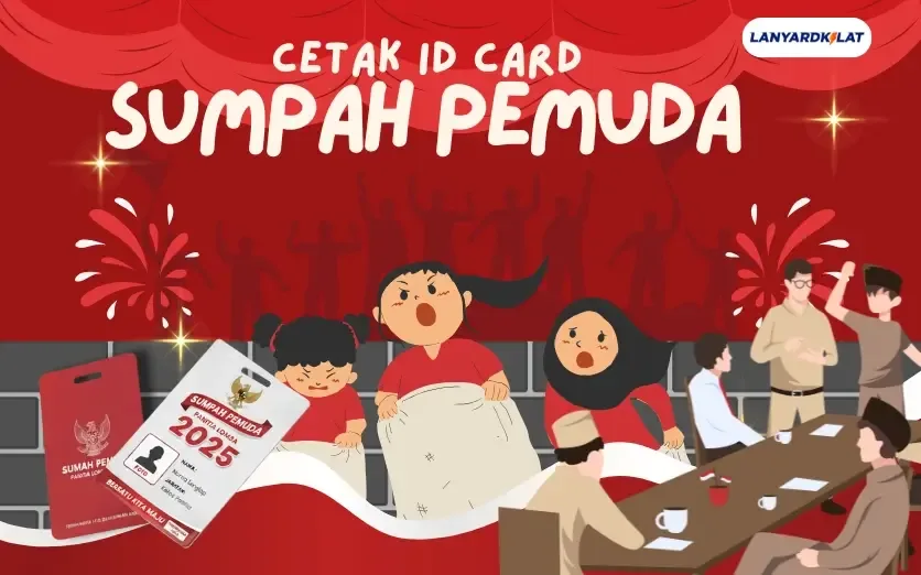 Cetak ID Card Sumpah Pemuda Premium untuk Panitia Acara