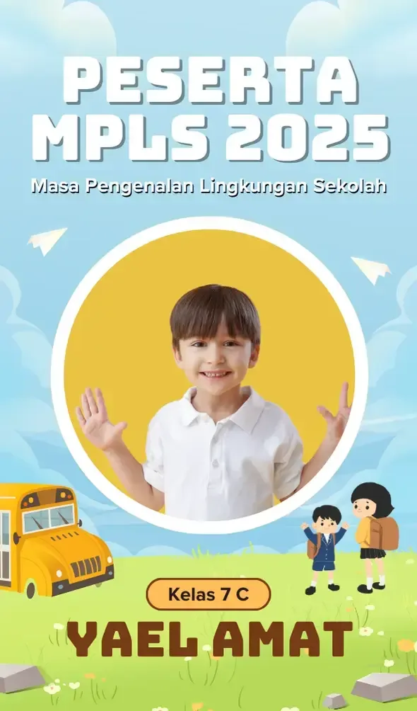 6 Contoh ID Card MPLS (Paud, TK, SD, SMP, SMA, SMK) Lengkap!