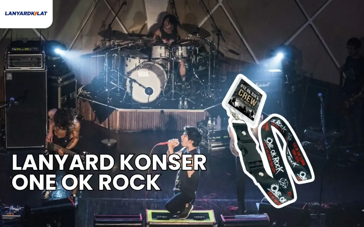 Lanyard Konser ONE OK ROCK, Vendor Cetak Ini Paling Terpercaya!