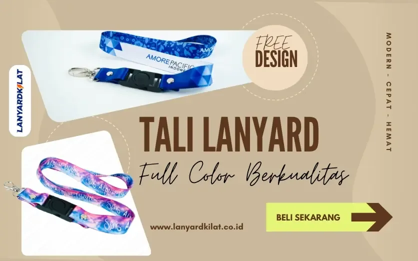 Tali Lanyard Full Color Berkualitas ( Sehari Jadi )