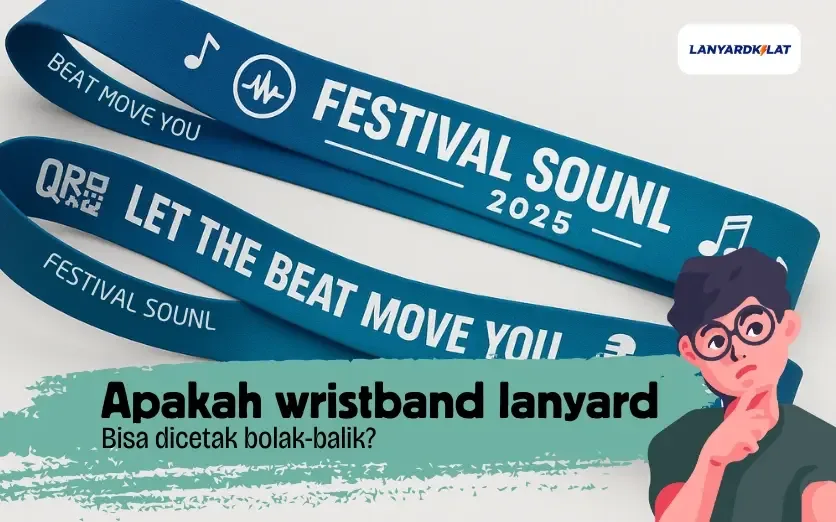 Apakah Wristband Lanyard Bisa Dicetak Bolak-Balik? Bisa Banget!