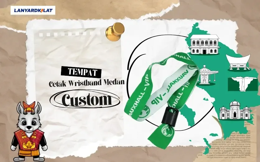 Tempat Cetak Wristband Medan Proses Kilat Cuma 1 Hari Aja