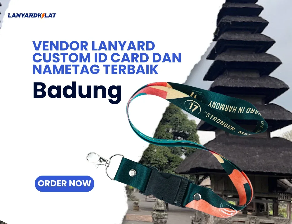 Vendor Lanyard Kalung ID Card, Nametag, Co Card Badung Custom