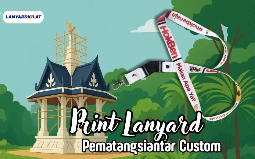 Lanyard Pematangsiantar, Cetak Full Color 2 Sisi Sublimasi Sehari Jadi