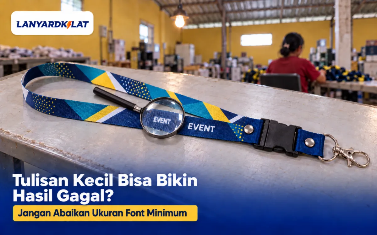 Menghindari Blurry Text pada Lanyard Mini: Batas Minimum Font Size untuk Cetak Cepat
