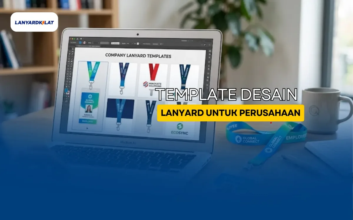Panduan Template Desain Lanyard Perusahaan Siap Cetak