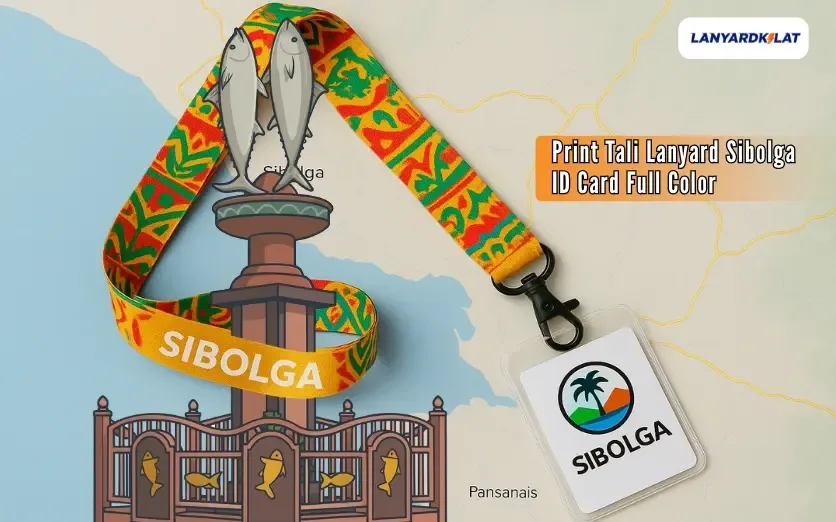 Lanyard Sibolga - Cetak Tali ID Card Full Color Free Desain
