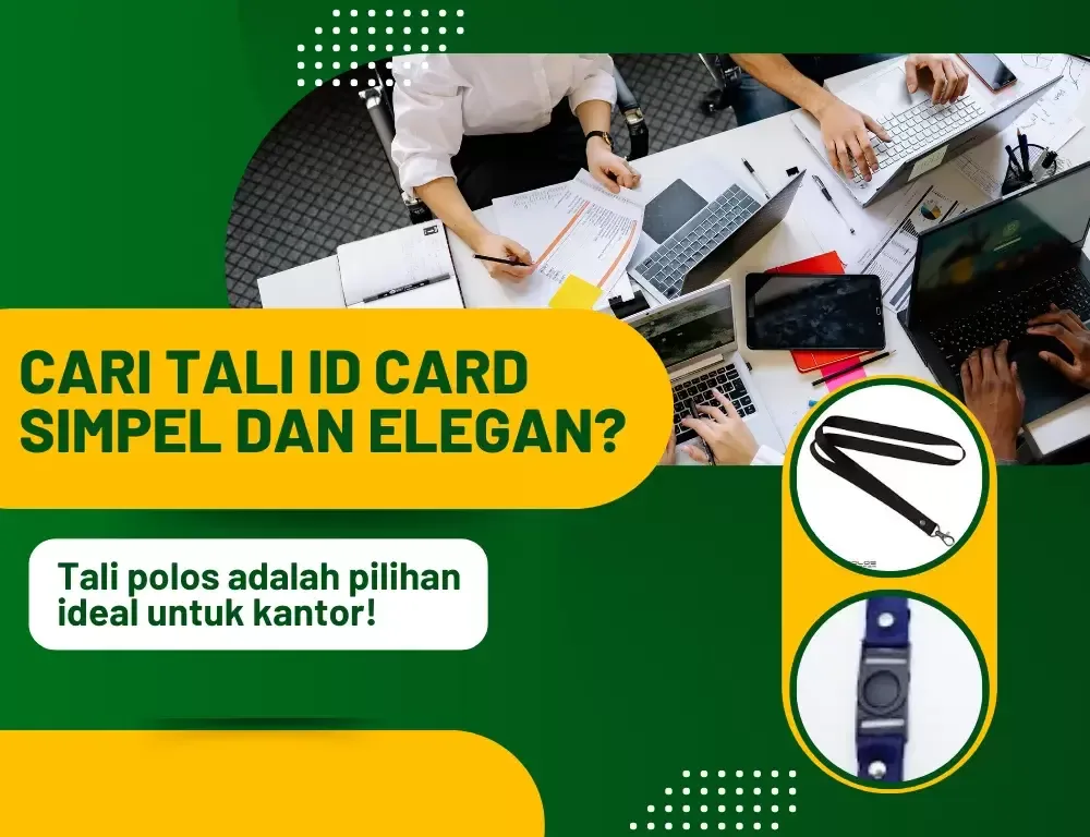 Print Tali ID Card Polos Paling Cocok Buat Jadi Template