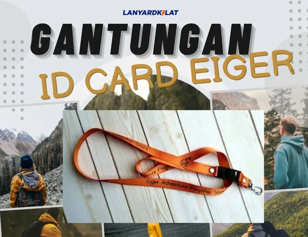 Gantungan ID Card Eiger Bahan Premium Berkelas