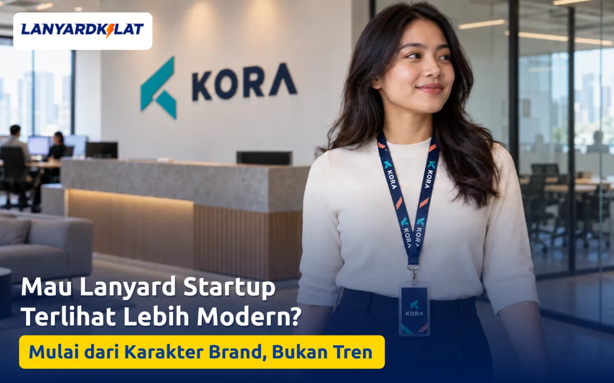 Lanyard Startup Kontemporer, Elemen Visual yang Bisa Ditambahkan