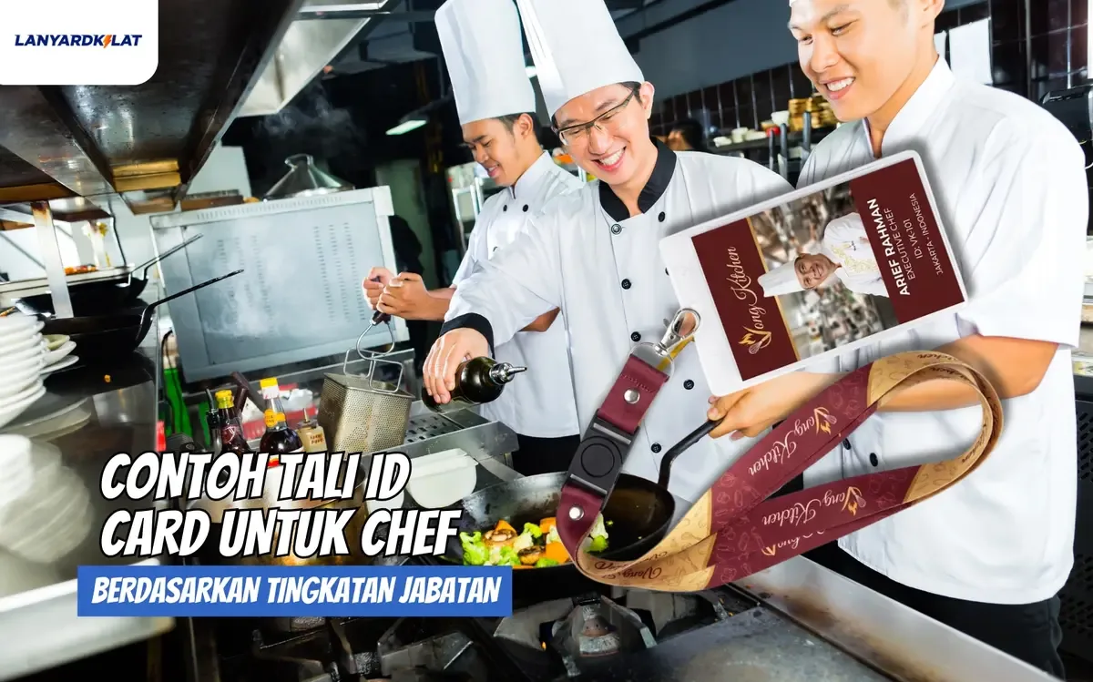 Contoh Tali ID Card untuk Chef Berdasarkan Tingkatan Jabatan