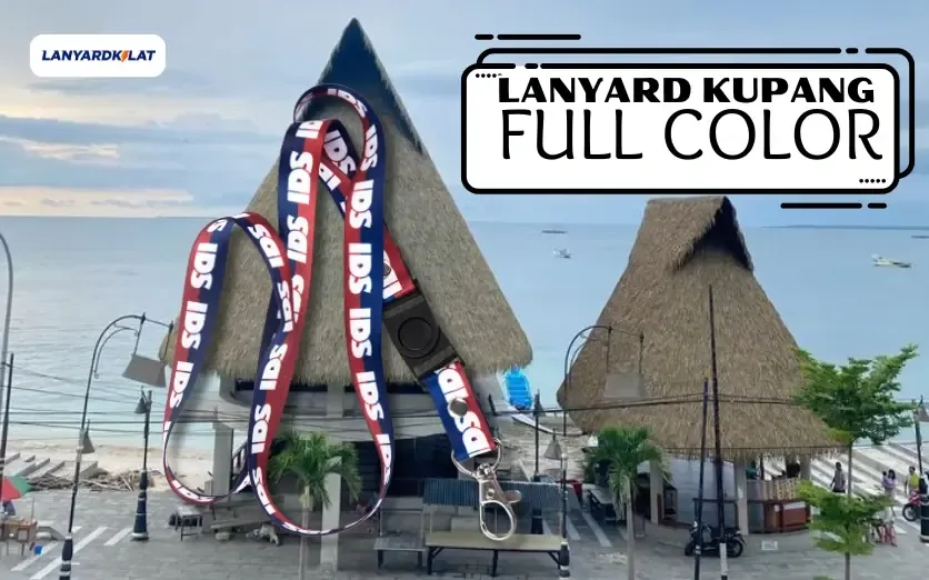 Lanyard Kupang, Cetak Tali ID Card Custom Full Color Premium