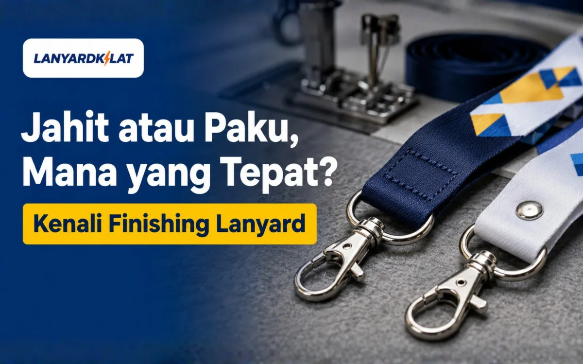 Finishing Lanyard Menentukan Kekuatan dan Tampilan Akhir Tali ID Card