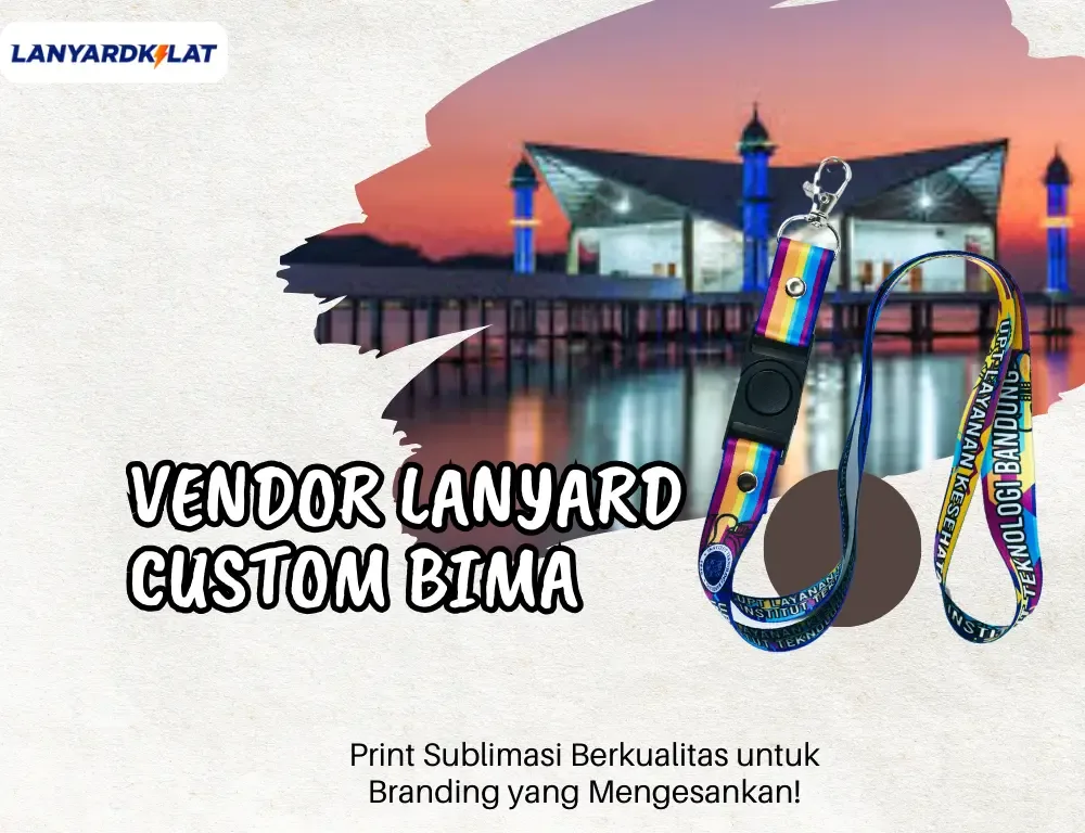 Vendor Cetak Kalung Custom Lanyard di Bima Print Sublimasi