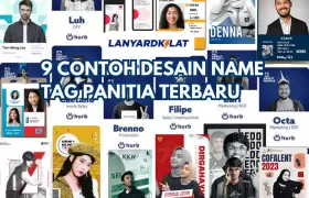 9 Contoh Desain Name Tag Panitia Terbaru