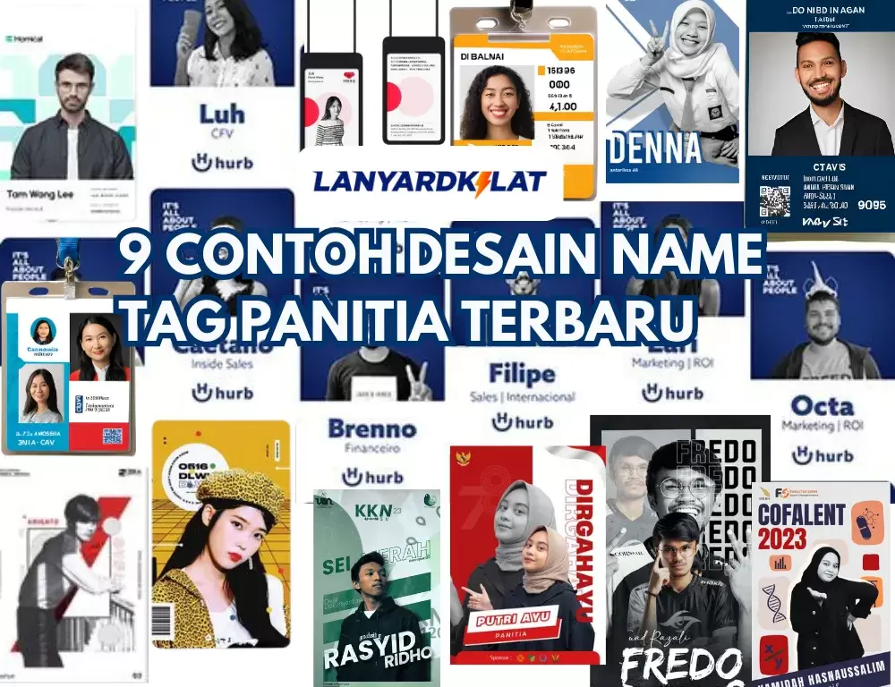 9 Contoh Desain Name Tag Panitia Terbaru