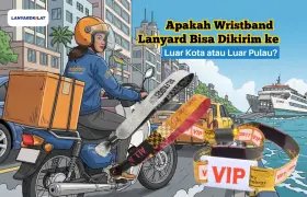 Apakah Wristband Lanyard Bisa Dikirim ke Luar Kota atau Luar Pulau?