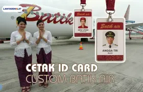 Vendor Cetak ID Card Custom untuk Maskapai Batik Air