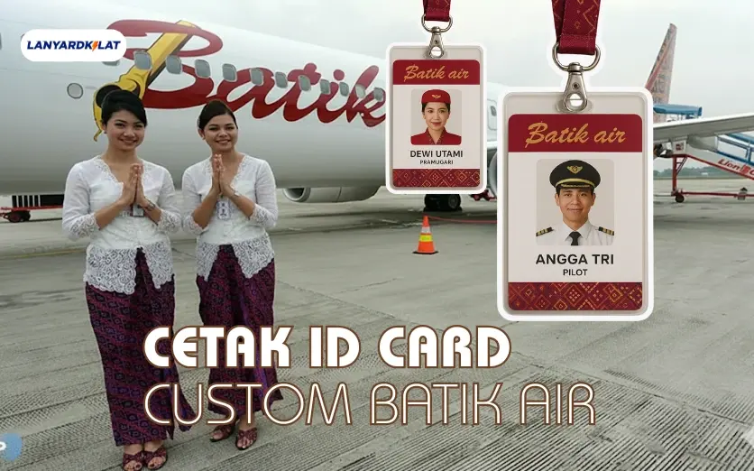 Vendor Cetak ID Card Custom untuk Maskapai Batik Air