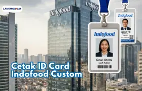 Vendor Cetak ID Card Indofood Custom Bersama LanyardKilat