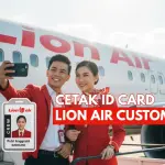 Cetak ID Card Lion Air Bersama LanyardKilat Free Desain (Custom)