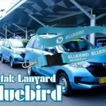 Cetak Lanyard Blue Bird Custom untuk Driver dan Staf Perusahaan