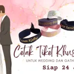 Cetak Tiket Khusus untuk Wedding dan Gathering Siap 24 Jam