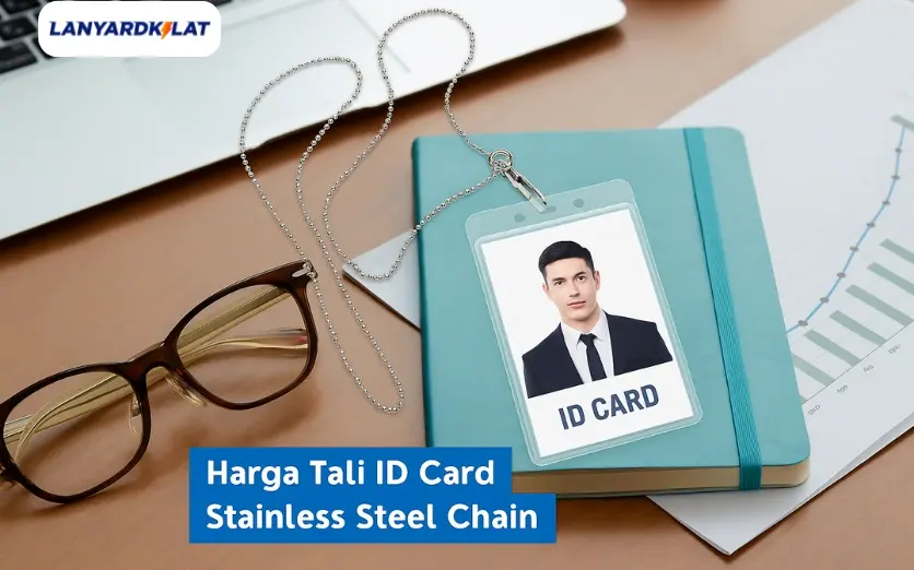 Harga Tali ID Card Stainless Steel Chain, Elegan, Tahan Lama, dan Bernilai