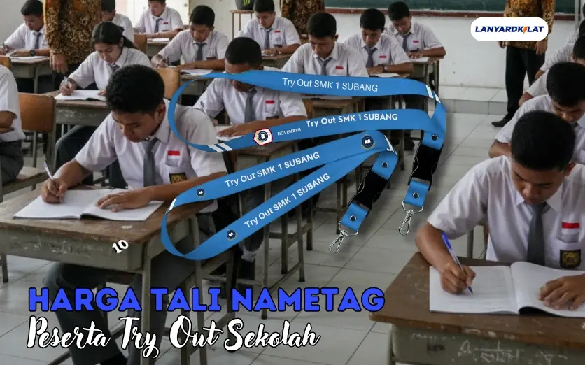 Harga Tali Nametag Peserta Try Out Sekolah Pasti Gratis Ongkir