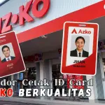 Vendor Cetak ID Card AZKO Berkualitas untuk Ribuan Karyawan Seluruh Cabang