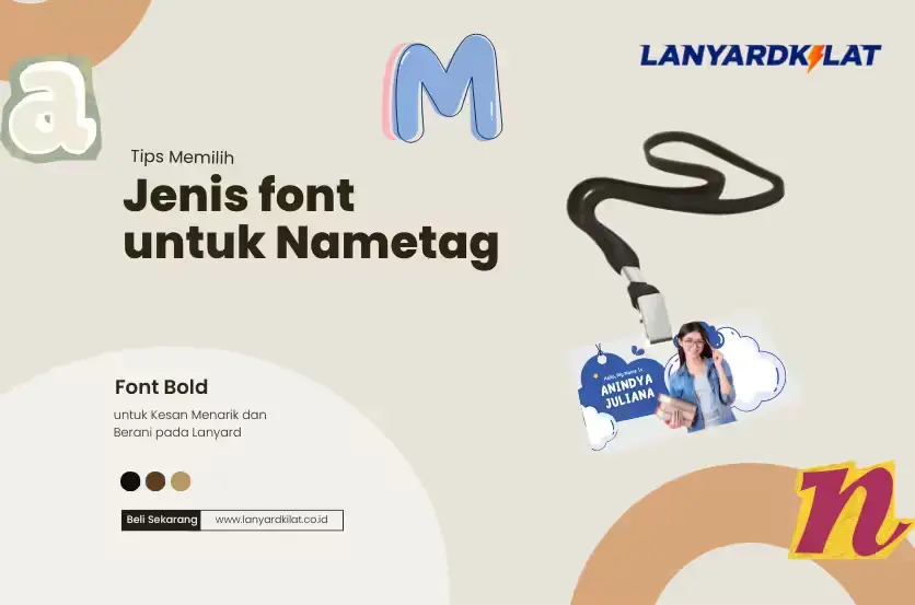 Ketahui 4+ Jenis Font untuk Nametag yang Keren dan Kreatif