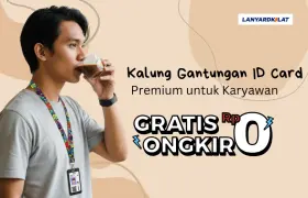 Kalung Gantungan ID Card Premium untuk Karyawan Free Ongkir