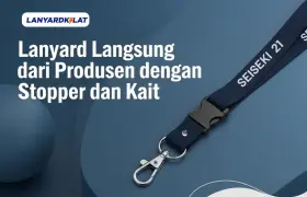 Lanyard Langsung dari Produsen dengan Stopper dan Kait