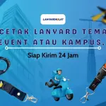 Cetak Lanyard Tema Event atau Kampus, Siap Kirim 24 Jam