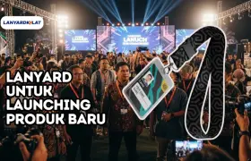 Lanyard untuk Launching Produk Baru (Bisa Custom, Pesan Massal)