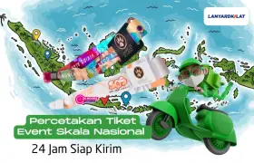 Percetakan Tiket Event Skala Nasional 24 Jam Siap Kirim