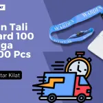 Pesan Tali ID Card 100 Hingga 10.000 Pcs, Siap Antar Kilat