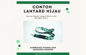 Print Custom Tali Lanyard Hijau Beserta Contohnya