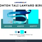 Contoh Tali Lanyard Biru, Bisa Langsung Print di LanyardKilat