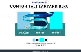 Contoh Tali Lanyard Biru, Bisa Langsung Print di LanyardKilat