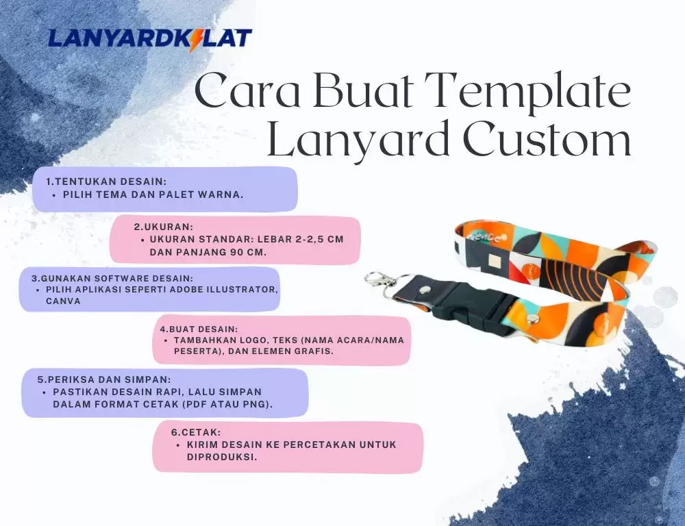 Cara Buat Template Lanyard Custom